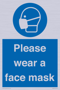 Please wear a face mask